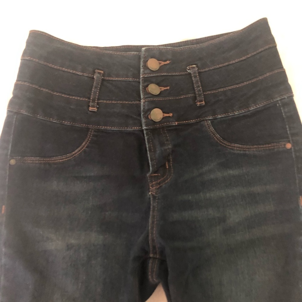 High waisted skinny jeans